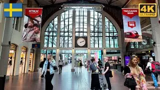 Gothenburg Central Station | 4K Walk 🇸🇪 Sweden