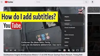 How To Set Subtitles in any Language in Youtube Video - Nissan Qashqai