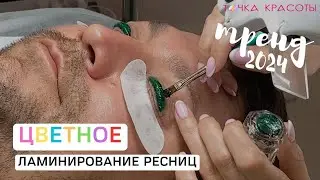Цветное ламинирование ресниц | Цветное окрашивание ресниц ТРЕНД 2024 ГОДА!
