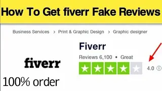How to get fake reviews/orders on fiverr | Fiverr Review Seller