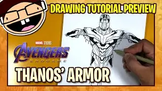 [PREVIEW] How to Draw THANOS' SCARECROW of ARMOR (Avengers: Endgame) | Tutorial Time Lapse