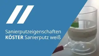 Sanierputzeigenschaften KÖSTER Sanierputz weiß