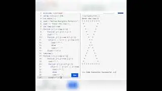 Hollow Hourglass Pattern in C++, PHP, Java and Python