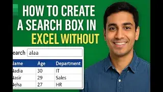 How to Create a Search Box in Excel Without VBA