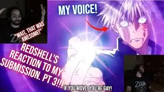 Redshell's reaction to the Finale of Toji vs The Discord Mod in Redshell's anime dub contest!