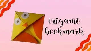 Easy Origami Bookmark Corner - How to make a Corner Bookmark DIY