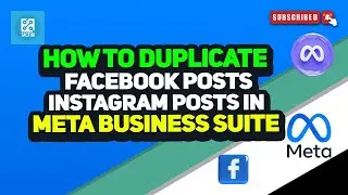 How To Duplicate Facebook Posts Instagram Posts In Meta Business Suite 2024