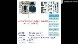 LD3080SA 20W DC 3.5-30V 330MA/500MA/660MA/910MA HB LED Driver Module DC-DC Buck Constant Current