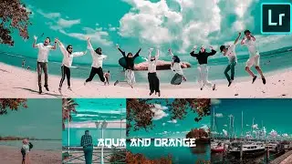 EDIT TUTORIAL AQUA AND ORANGE LIGHTROOM EASY || LIGHTROOM MOBILE