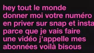 Vidéo pour mes abonnée
