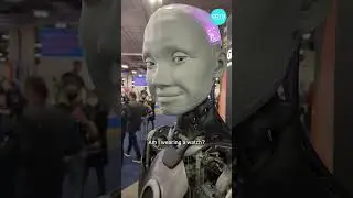 Do Androids Believe In God Watch The Interview With Ameca, A Humanoid #robot at #CES2022 #Shorts