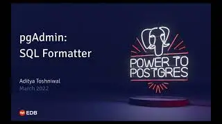 pgAdmin SQL Formatter