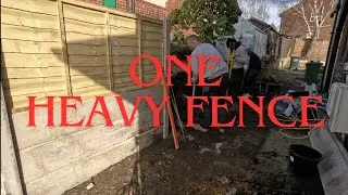 Wet and heavy fence install
