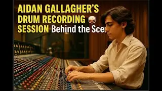 Aidan Gallagher Recording Drums at Robert Lang Studios - did anyone get seriously injured???
