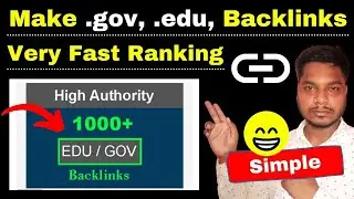 How to Create High PR .edu and .gov Backlinks | High Quality Backlinks List
