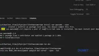 cara install fontawesome dengan npm di vuejs