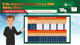 How To Make Attendance With Salary Sheet In MS Excel | How To Make Attendance sheet in Excel