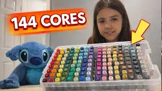 The most colorful set of felt-tip pens I've ever seen! 144 colors 😱