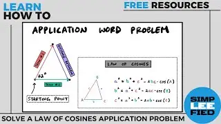 Law of Cosines Application Word Problem #1