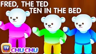 Ten In The Bed Nursery Rhyme With Lyrics   Cartoon Animation Rhymes