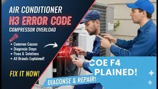 ⚠️ H3 Error Code in Air Conditioners ❄️ | Meaning 📘, Causes 🔍 & Easy Fix ✅ (Works for MANY Brands)