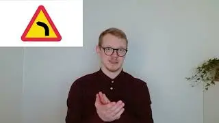 A1. Varning för farlig kurva - Teckenspråk