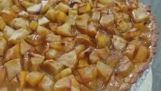 Пирог с яблоками. Вкусное чаепитие.
