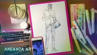 EXO KAI DRAWING (by Ane44ca ART) | Sketch цветными маркерами