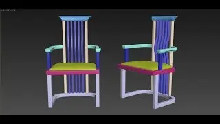 №36 Chinese leisure chair modeling tutorial