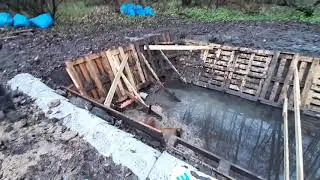 Идет подготовка Пруда перед запуском Форели.  УЗВ, Форель, Пруд,  (Teich, Trout, Pond,)