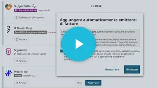 eBill – Aggiungere automaticamente emittenti di fatture