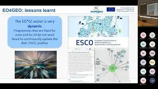EO4GEO Final Conference. Session: EO4GEO Sector Skills Alliance way forward.