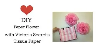 DIY something | Paper Flower with Victoria Secret's Tissue Paper