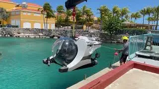 Superyacht Sub Being Launched in Curacao - 2