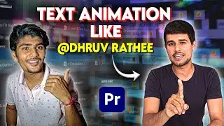 Text Animation Like ‎@dhruvrathee