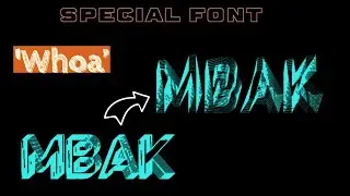 【MBAK】Pure CSS | Text Animated Effects | 'Whoa' Font #onlinetutorials