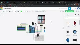 Circuit design Door Lock System _ Tinkercad