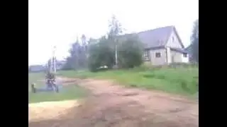 Неудачный трюк на ИЖе