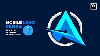 A Letter Logo Design | Logo Making | How To Make Logo Design In Pixellab | Skystene Productions