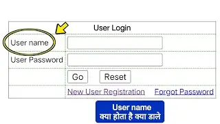 User name kya hota hai | Username me kya dale