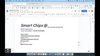 Smart Chips in Google Docs