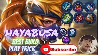 Hayabusa Best build items 2020 | Hayabusa Best build & emblems 2020| Hayabusa best play trick
