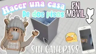 CÓMO HACER UNA CASA DE DOS PISOS EN BLOXBURG *SIN GAMEPASS* 🙀