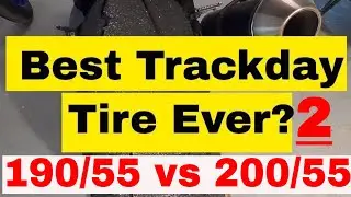 REVIEW PIRELLI TD 190/55 vs 200/55 BEST TRACK DAY TIRE PERIOD! BIG BIKE ZX10R