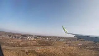 A320 NEO S7 Airlines Landing Moscow Domodedovo. Посадка А320 Москва авиакомпания С7.
