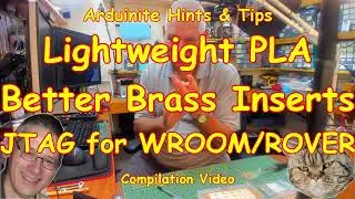 #270 Lightweight PLA, Hot Melt Inserts Mk2, JTAG for WROOM/WROVER boards