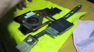 hp dv6 6169er разборка, чистка от пыли