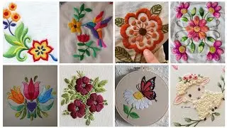 amazing beautiful cross-stitch flowers pattern #embroidery #flowers for table runners