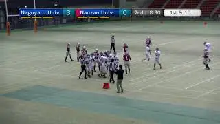 東海学生アメリカンフットボール1部2部入れ替え戦 名古屋工業大学 vs 南山大学(2Q)