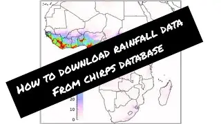 How to download Global Rainfall data from CHIRPS database. 